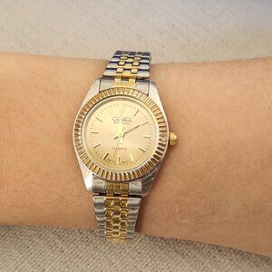 Giovani Beverly Hills Two Tone Stretch Women's Quartz Watch
